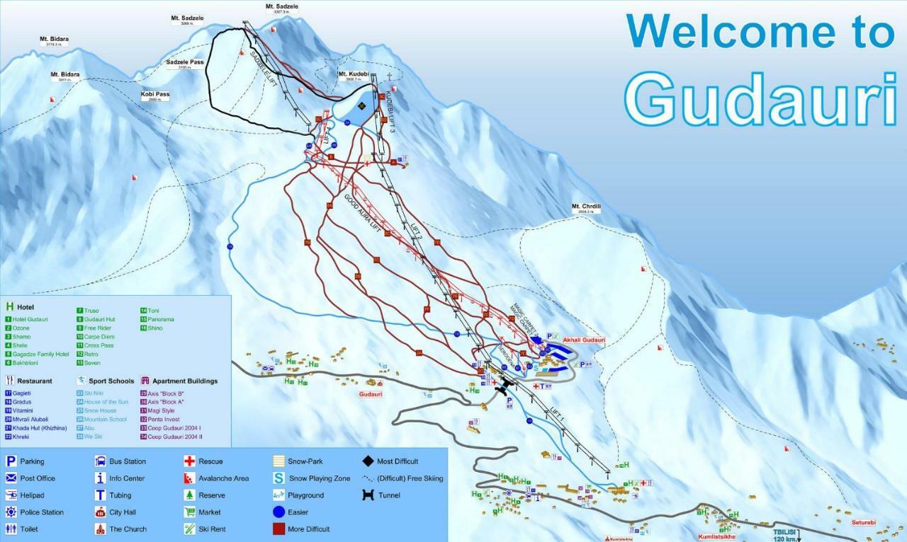 2-Room Apartment Nft Vista Gudauri 17- Near Ski Lift Kültér fotó